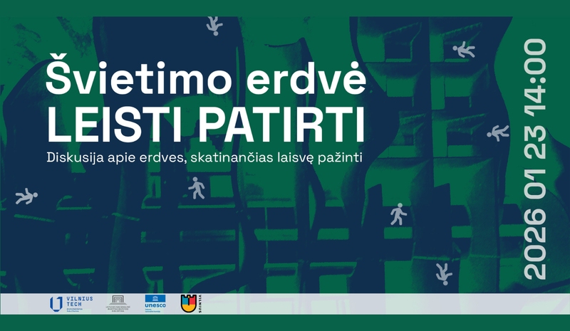 Tarptautinės švietimo dienos proga kviečiame visus neabejingus susitikti diskusijoje apie švietimo erdvę